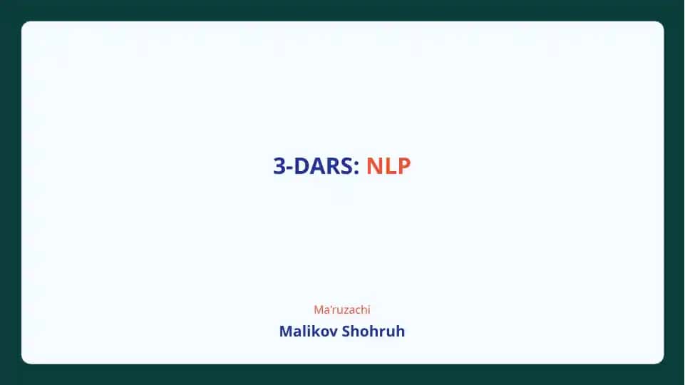 NLP (Natural Language Processing)