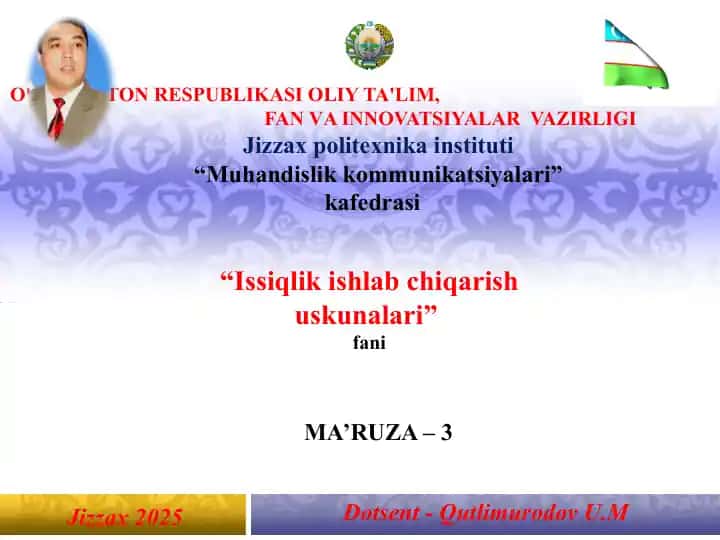 Issiqlik ishlab chiqarish uskunalari