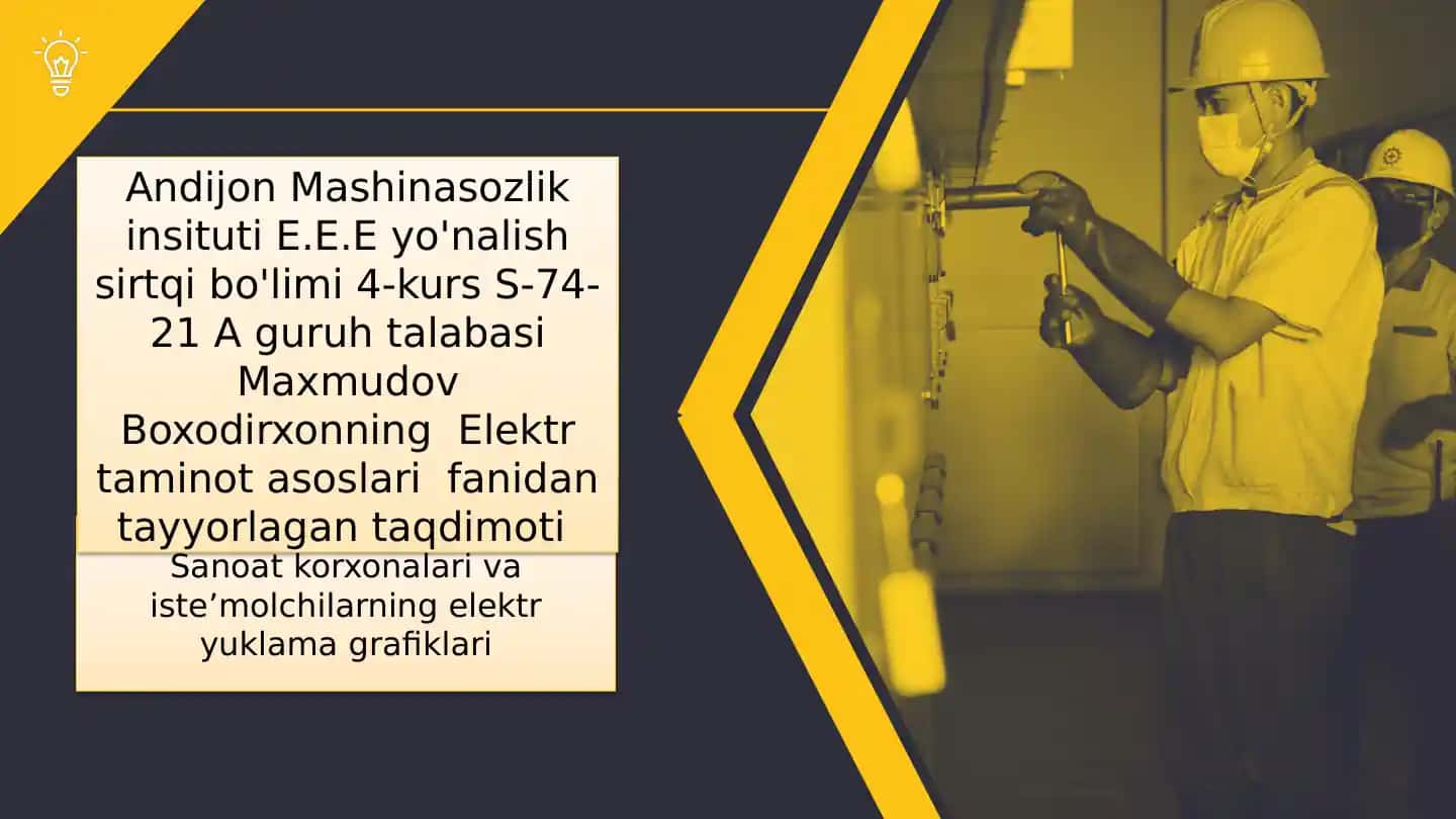 Elektr yuklama grafiklari