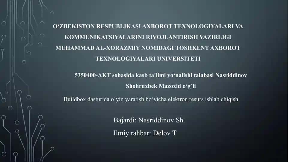 Buildbox dasturi dasturi dasturi
