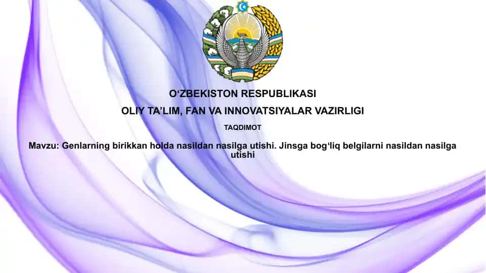 Genlarning Avloddan Avlodga Kombinatsiyada O'tishi