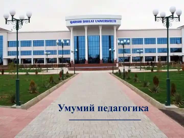 Ummumiy pedagogika