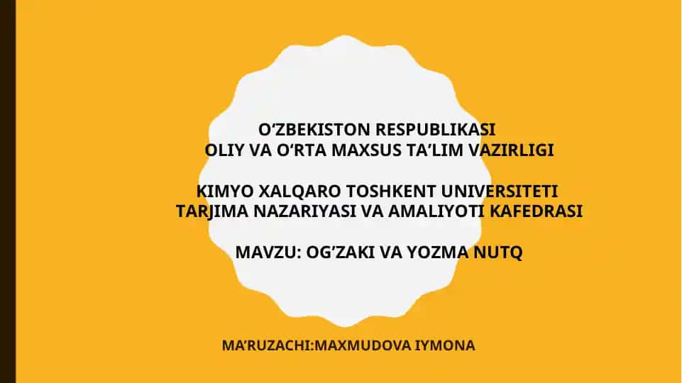 Kimyo xalqaro toshkent Universiteti