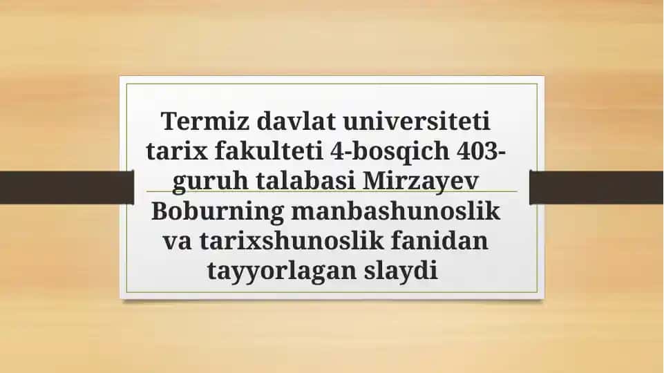Mirzayev Bobur