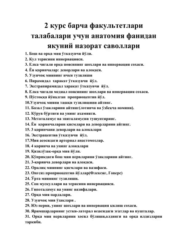Анатомия фани