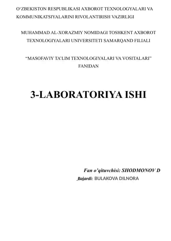 Intuit masofaviy ta’lim platformasini o‘rganish va tahlil qilish mashg‘uloti