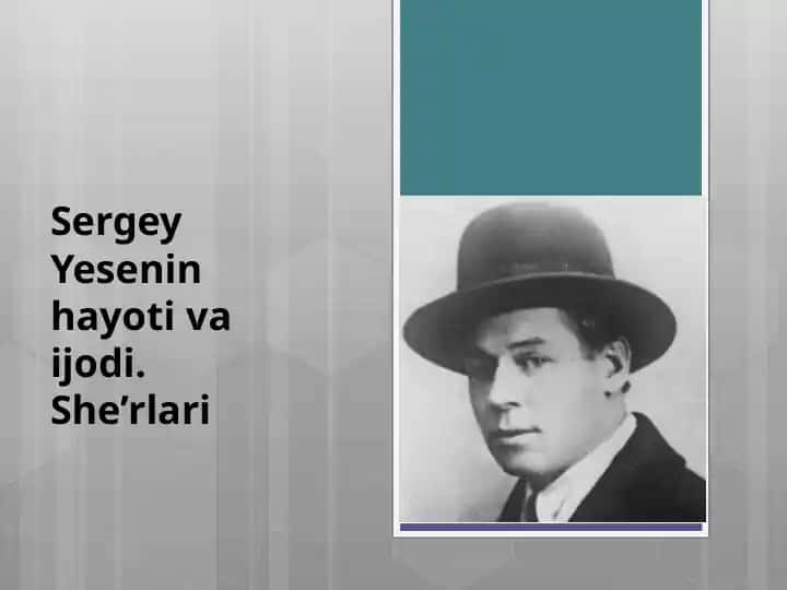Sergey Yesenin hayoti va ijodi