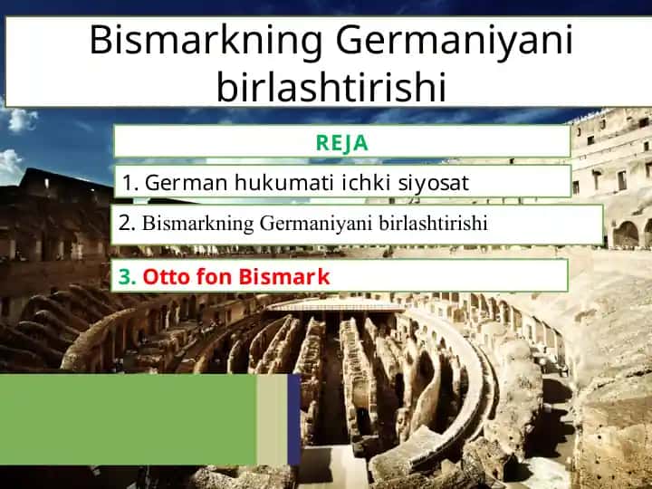 Bismarkning Germaniyanibirlashtirishi