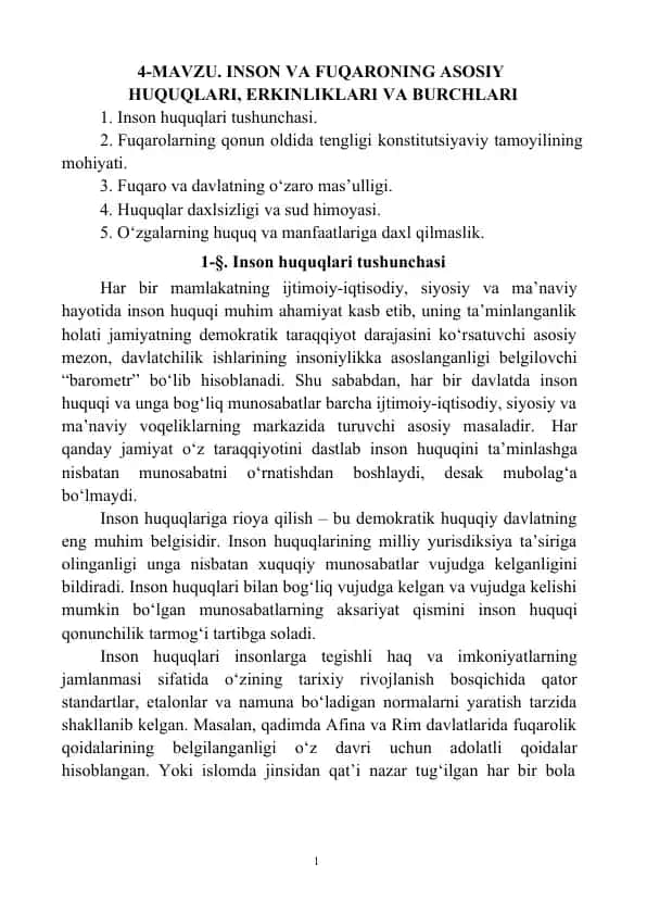 Inson Huquqlari