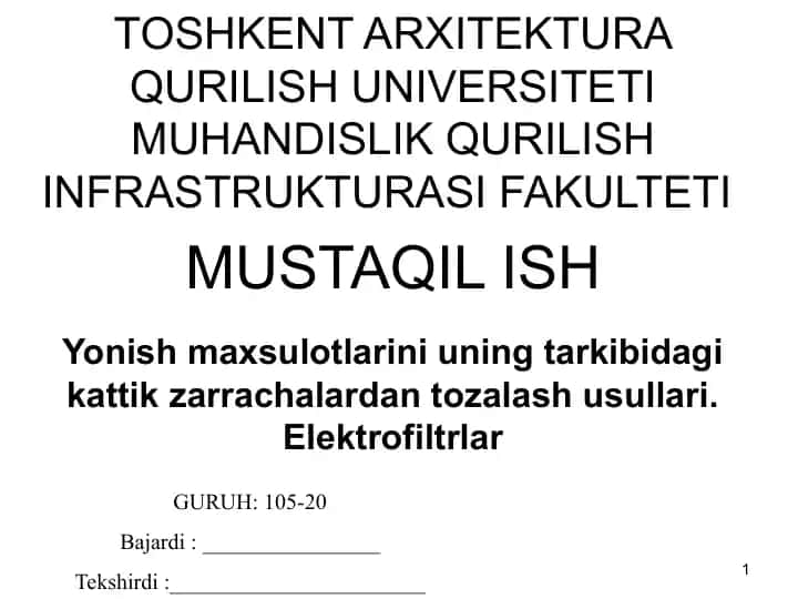 Elektrofiltrlar