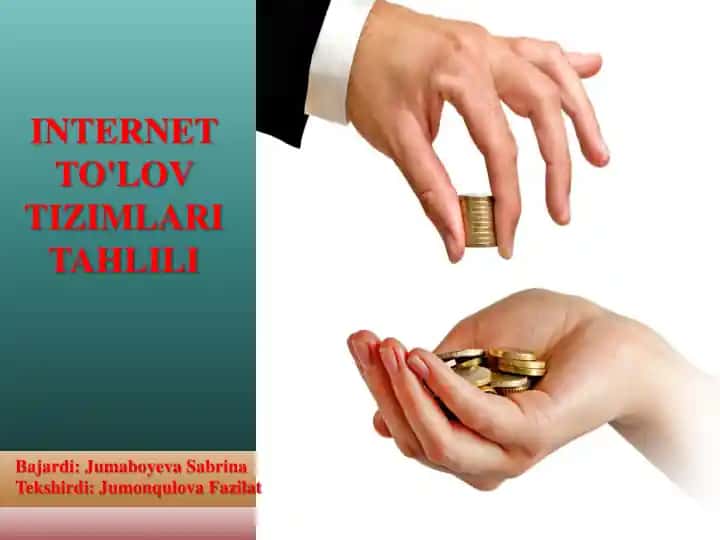 INTERNET TO'LOV TIZIMLARI TAHLILI