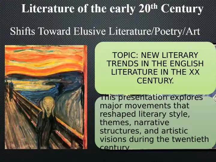 Literature of the early 20 Century