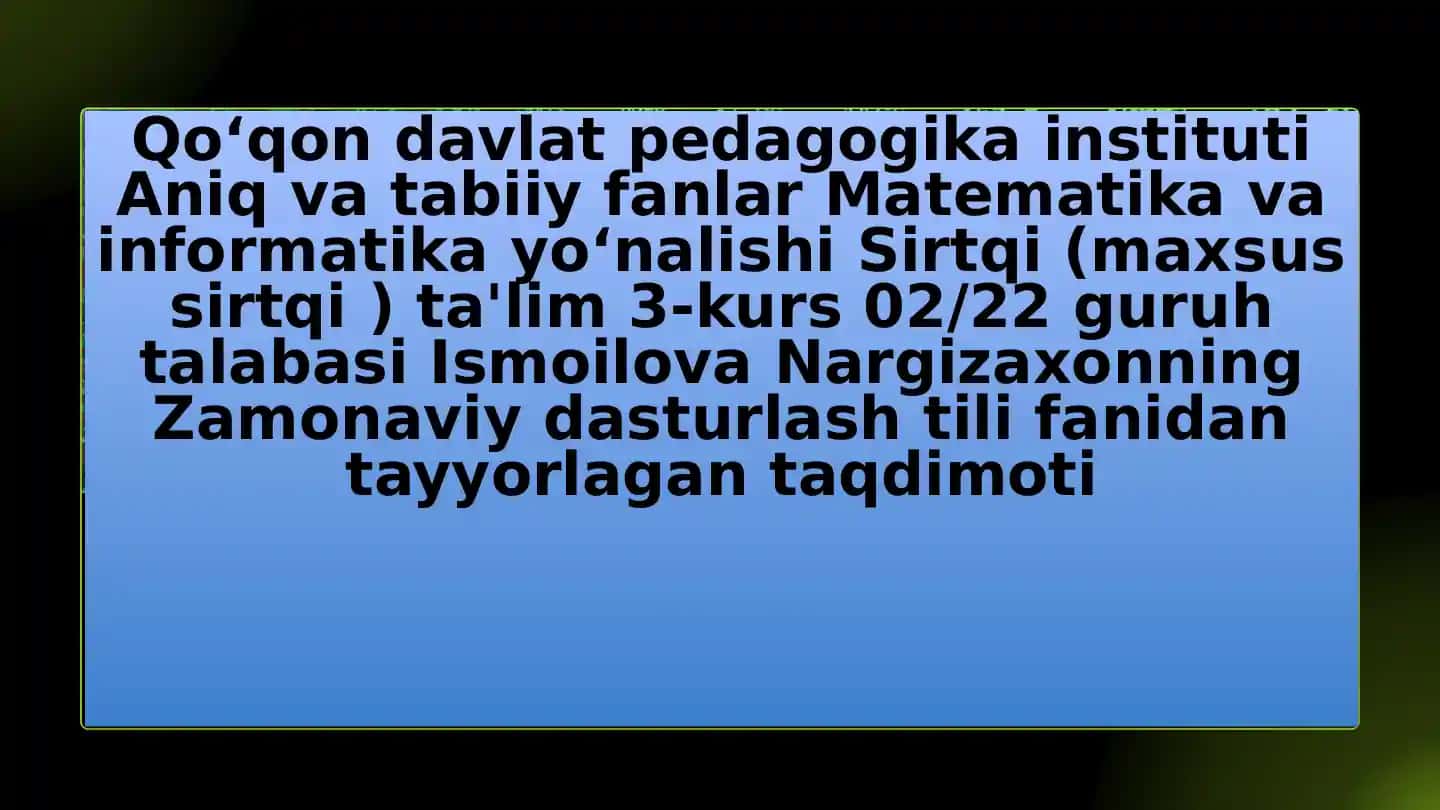 Pythondasturlashmuhitidafunksiyalari