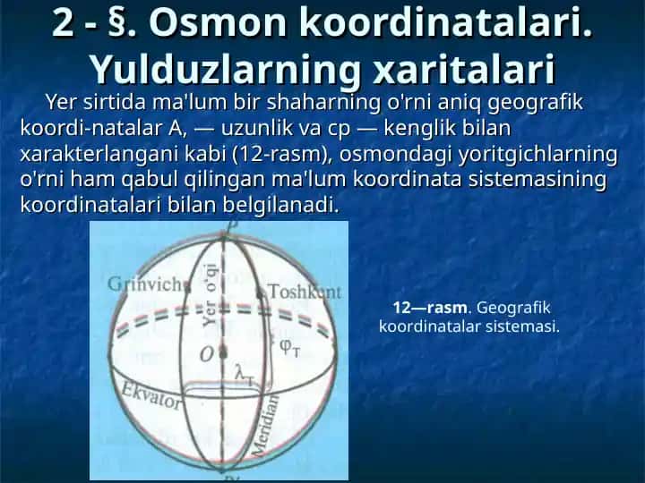 Geografik koordinatalar sistemasi