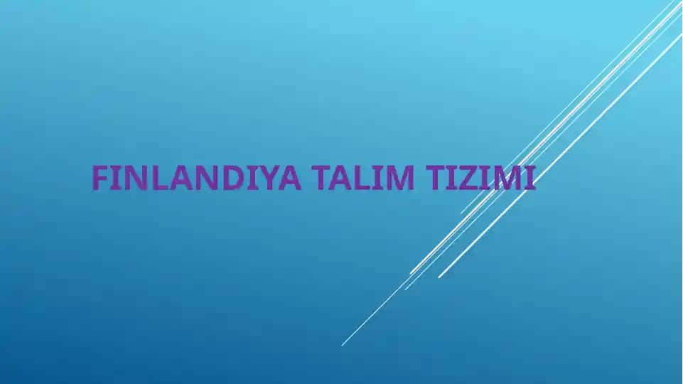 Finlandiya talim tizimi