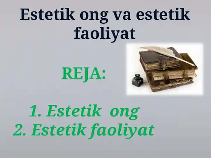 Psixologiya va Estetika