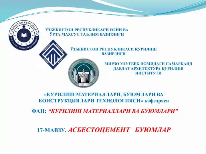 Asbestotsement buyumlar