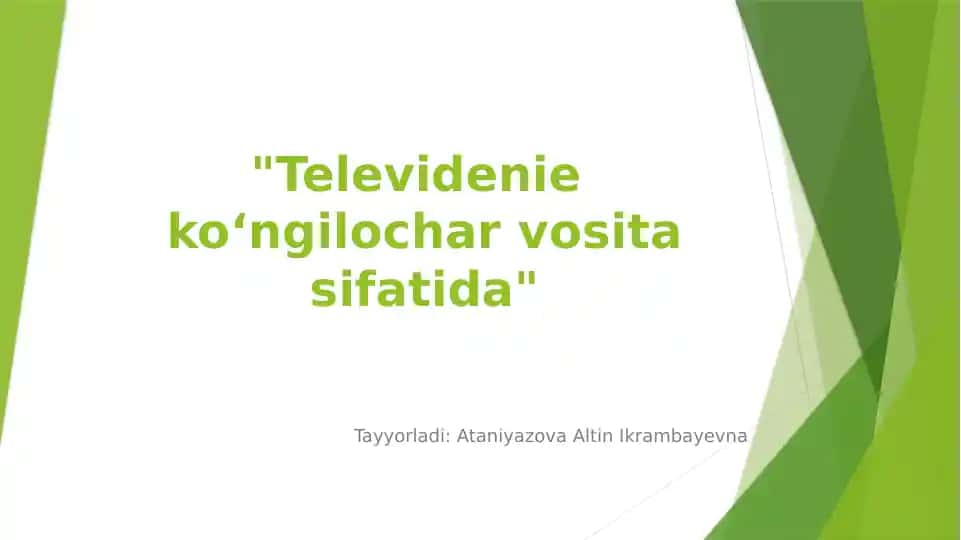 Televidenie