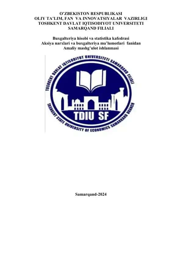 Ulushli qimmatli qog‘ozlar bilan bog‘liq operatsiyalar hisobi