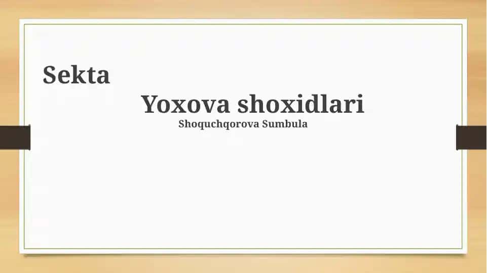 Yahovaning Shohidlari