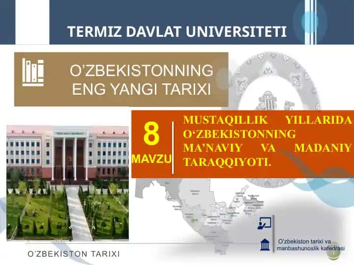 O‘zbekistonning Eng Yangi Tarixi