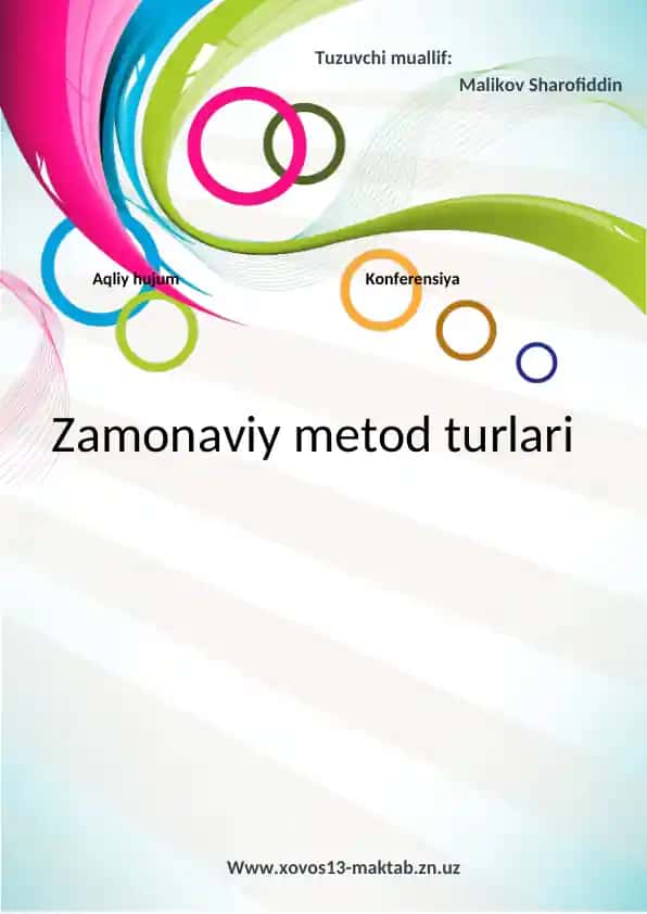 Ta'lim Metodlari va ularning Turlari