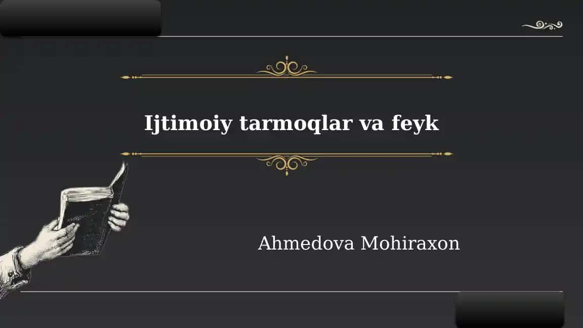 Ijtimoiy tarmoqlar va feyk