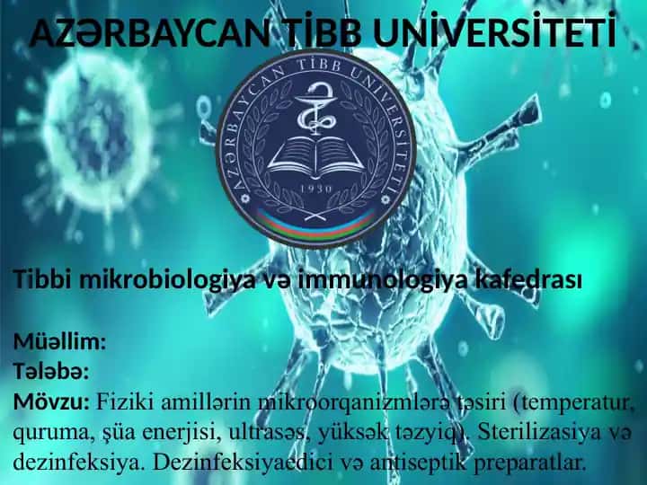 Tibbi mikrobiologiya və immunologiya kafedrası