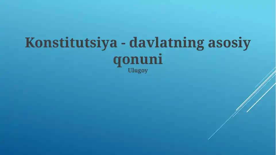 Konstitutsiya