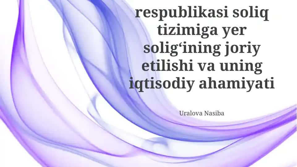 Yer soligʻi siyosati