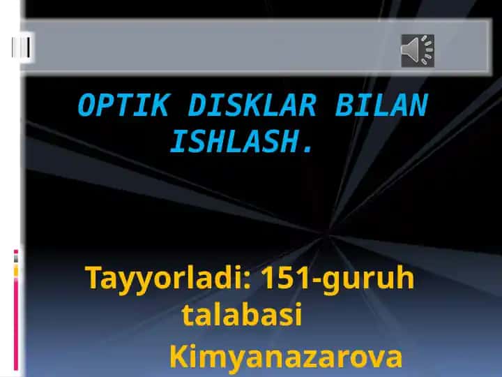 Kimyanazarova Zilolaxon