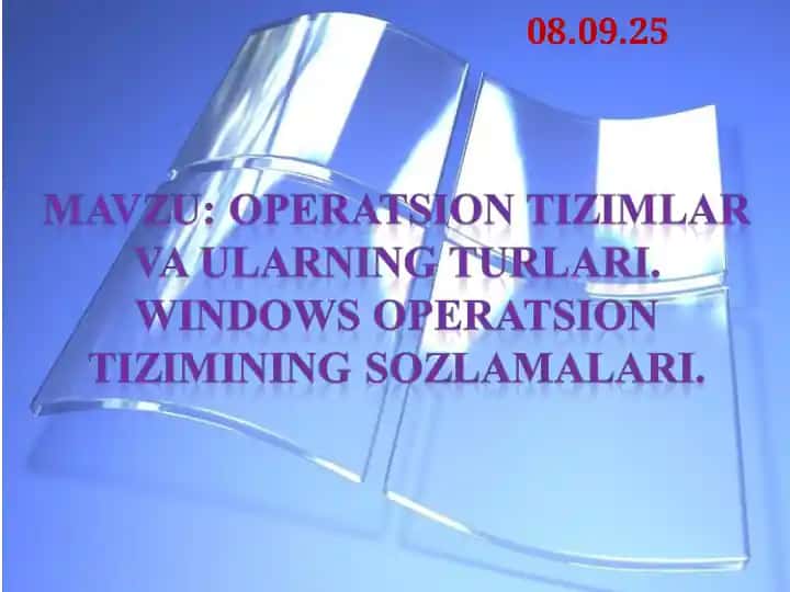 Operatsion Tizimlar