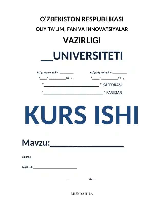 Kurs ishi – n-o‘lchovli affin va Evklid fazolari