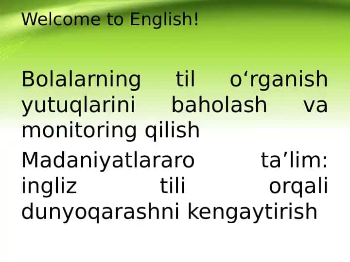 English Alphabet