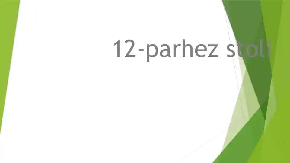 12-parhez stoli