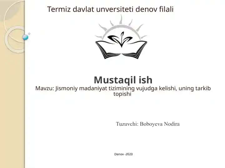 Jismoniy madaniyat tizimining vujudga kelishi, uning tarkib topishi
