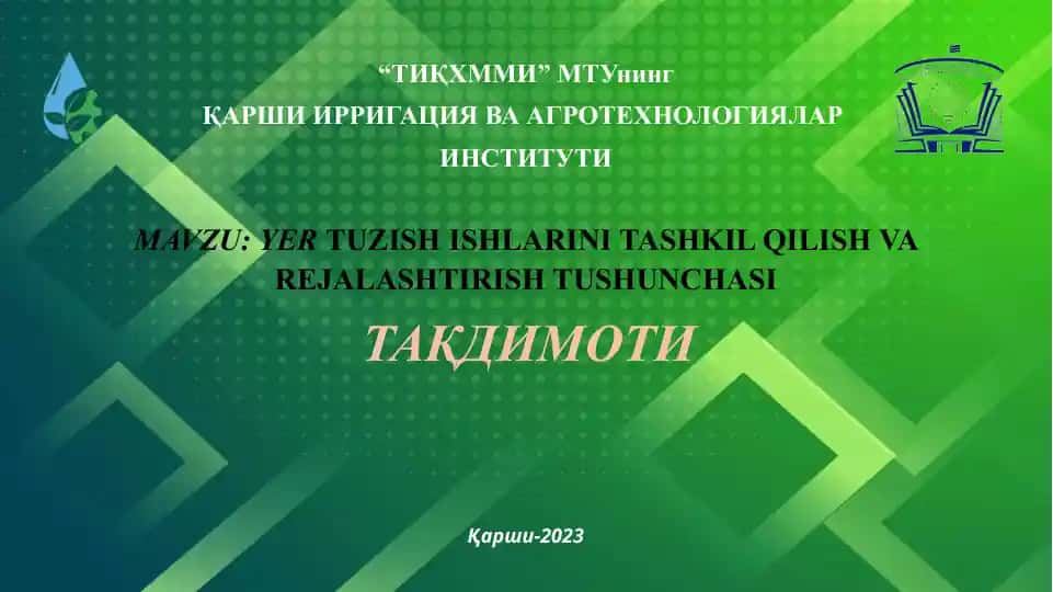 Yer tuzish ishlari