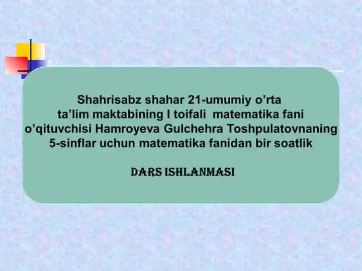 O'NLI KASRLARNI TAQQOSLASH