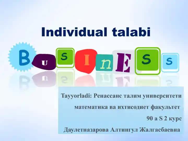 Individual talabi