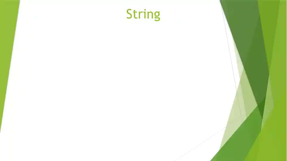 String