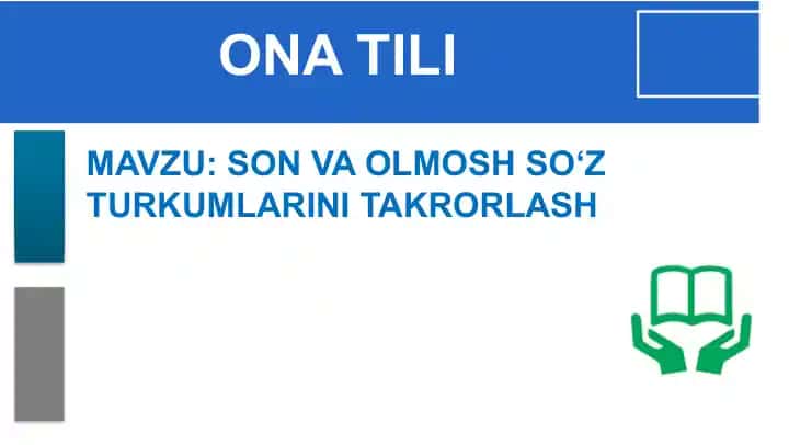 So‘zlar mavzusidagi mustahkamlash