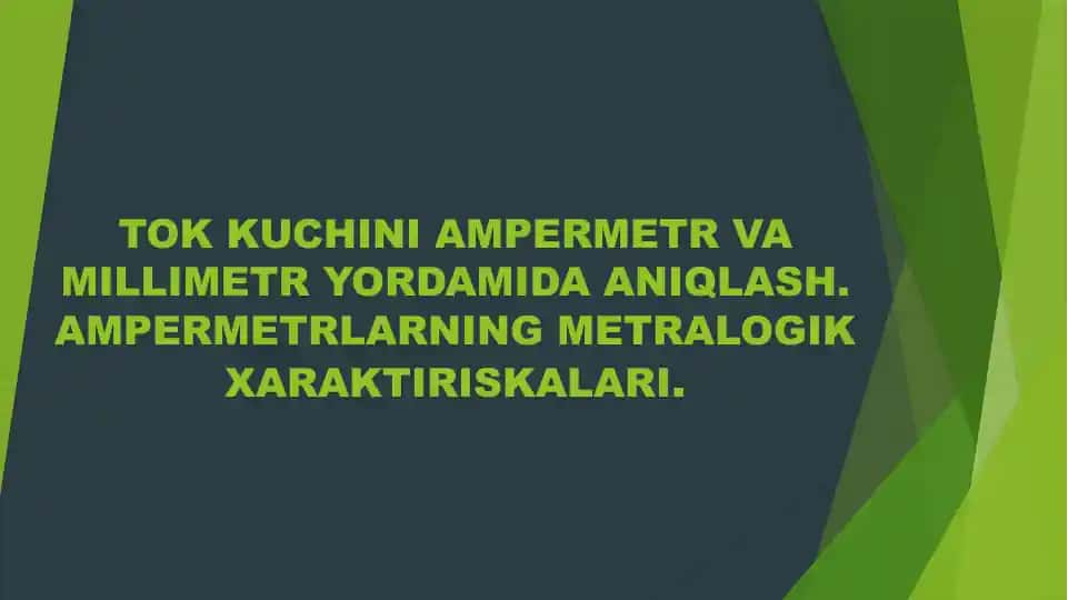 Ampermetr