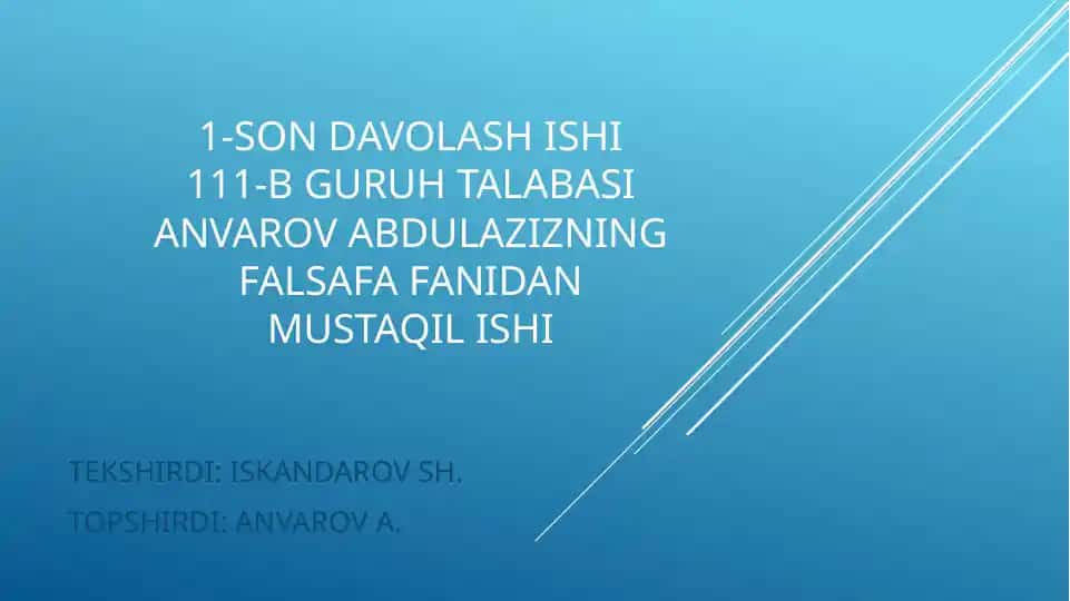 Ta'limning gumanistik falsafasi