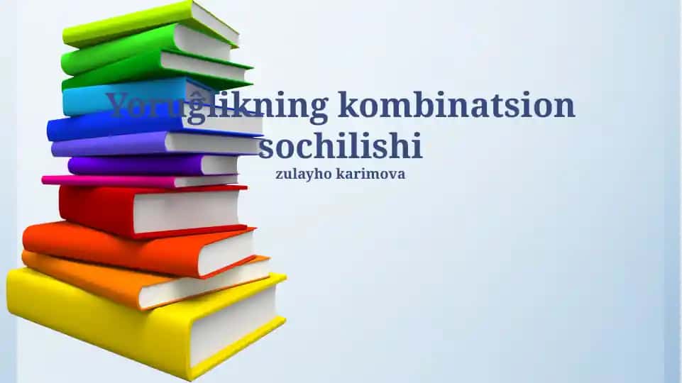 Yoruĝlikning kombinatsion sochilishi