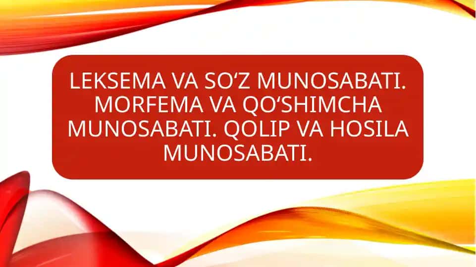 Tilning uslubiy xususiyatlari