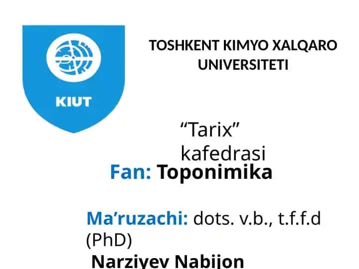 Toponimika