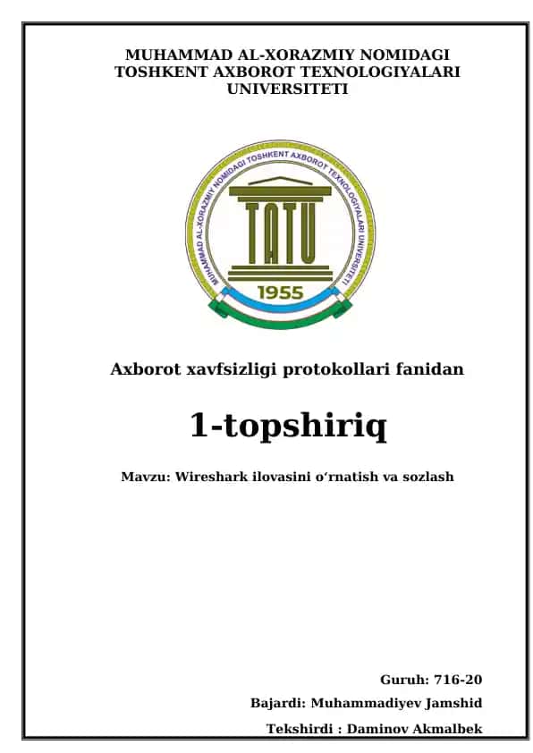 Wireshark ilovasi