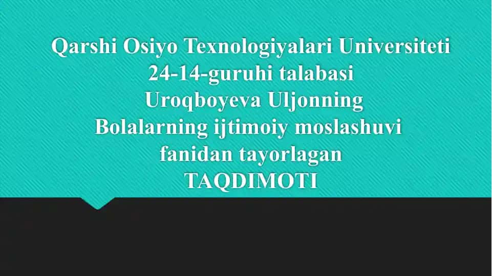 Bolaning motivatsiya sohasining psixodiagnostikasi