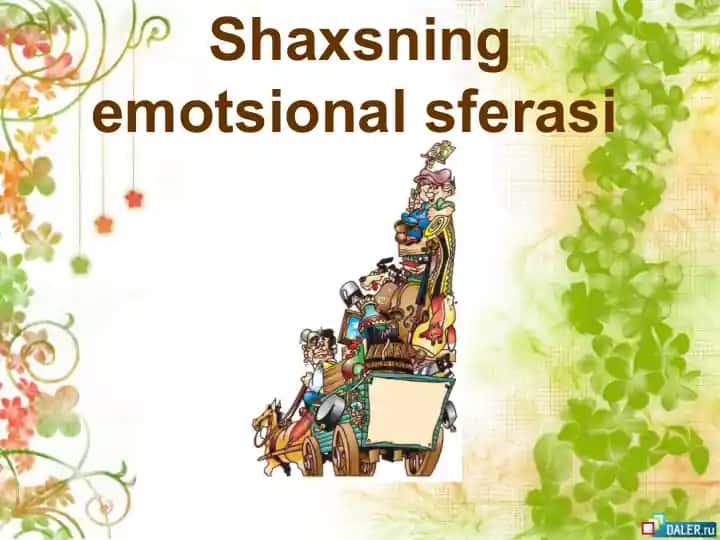 Shaxsning emotsional sferasi