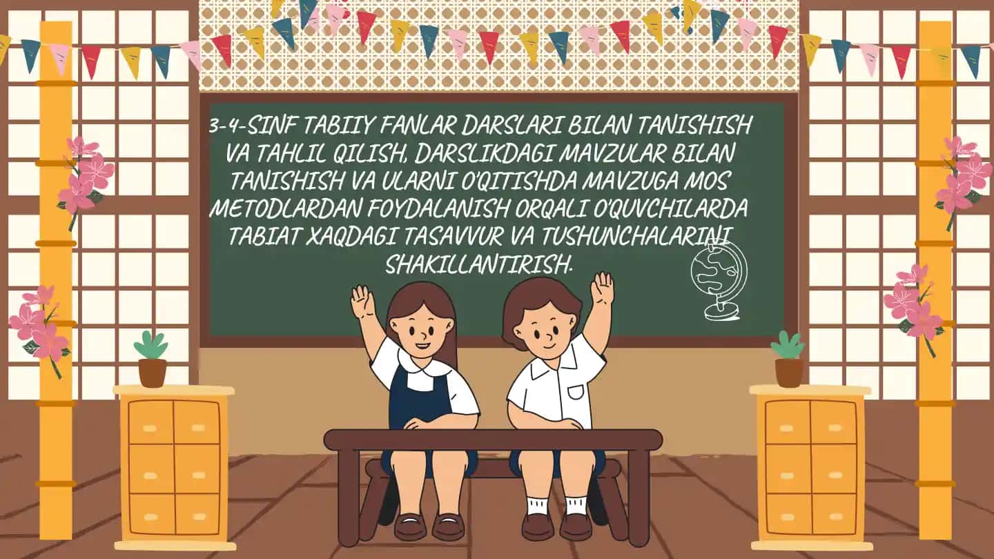 3-4-SINF TABIIY FANLAR DARSLARI BILAN TANISHISH VA TAHLIL QILISH